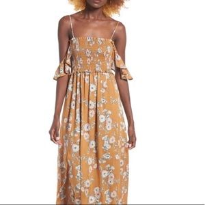 ASTR The Label Floral Smocked Maxi Dress